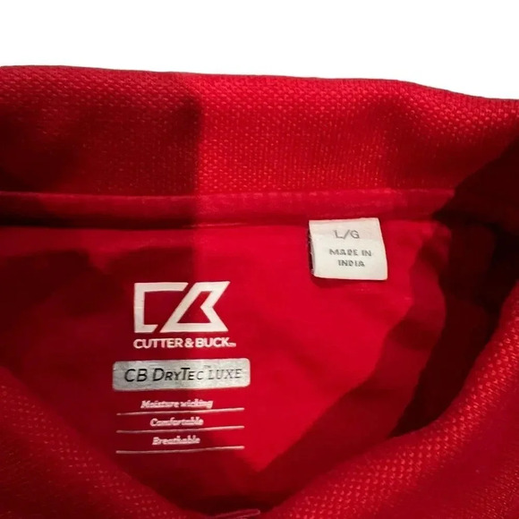 Cutter & Buck Mens CB DryTec Championship Polo Golf Shirt Size Large - Picture 2 of 4